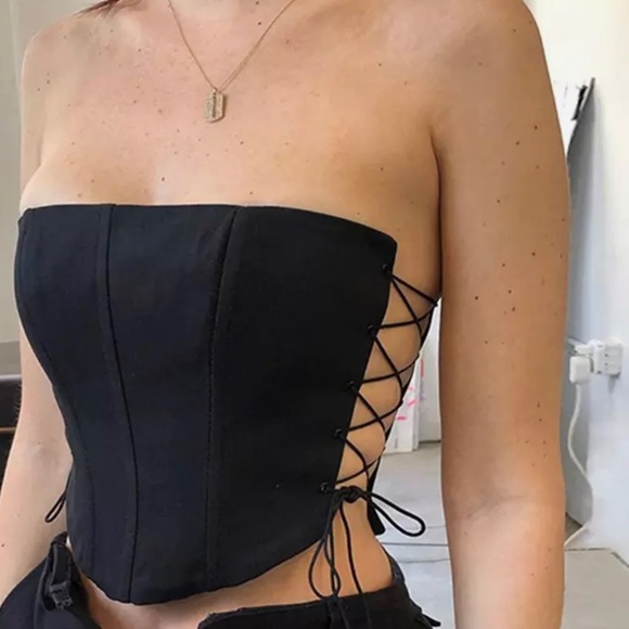 Corset top black size small *new* - Picture 4 of 5